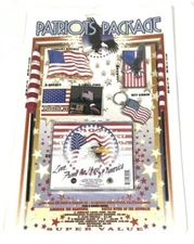 USA America Patriots Package Keychain Magnet Lapel Pins Decals Buckle Flag