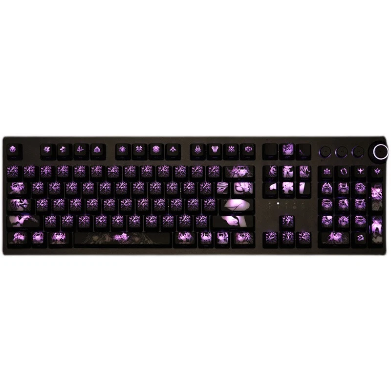 Honkai Impact 3 Raiden Mei Anime Recubrimiento RGB Translúcido Hágalo Usted Mismo Tecla para Mechnica Foto 2 de 4