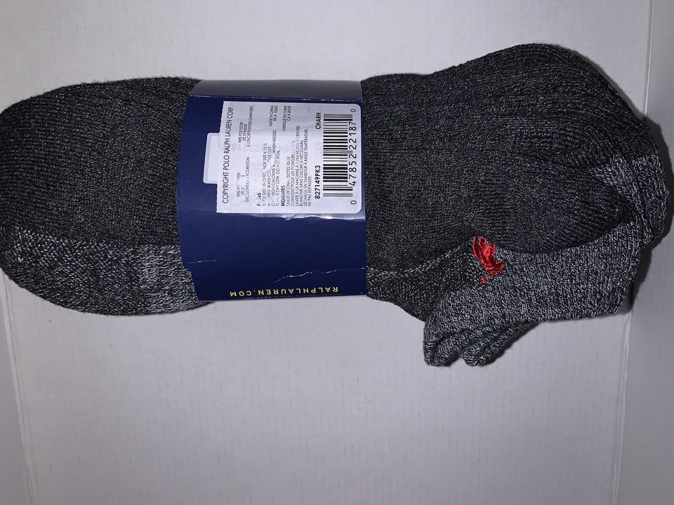 Ralph Lauren Ankle Socks Grey Size 612 Brand New eBay