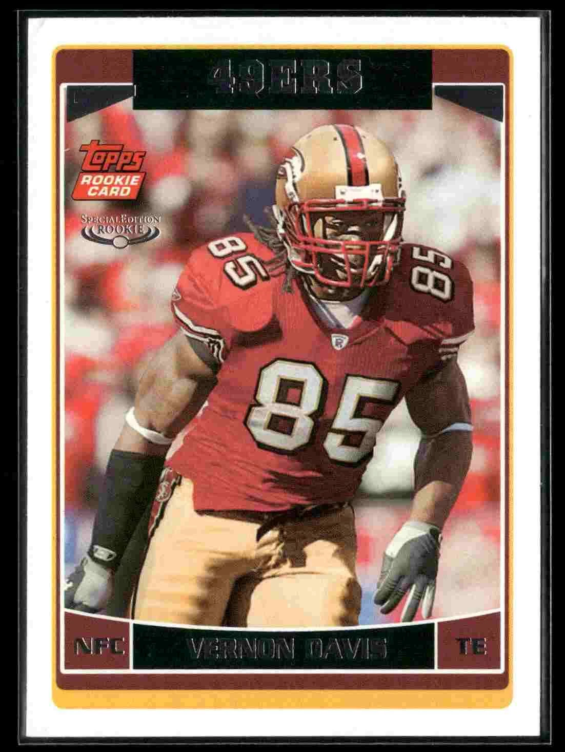 Vernon Davis trading card