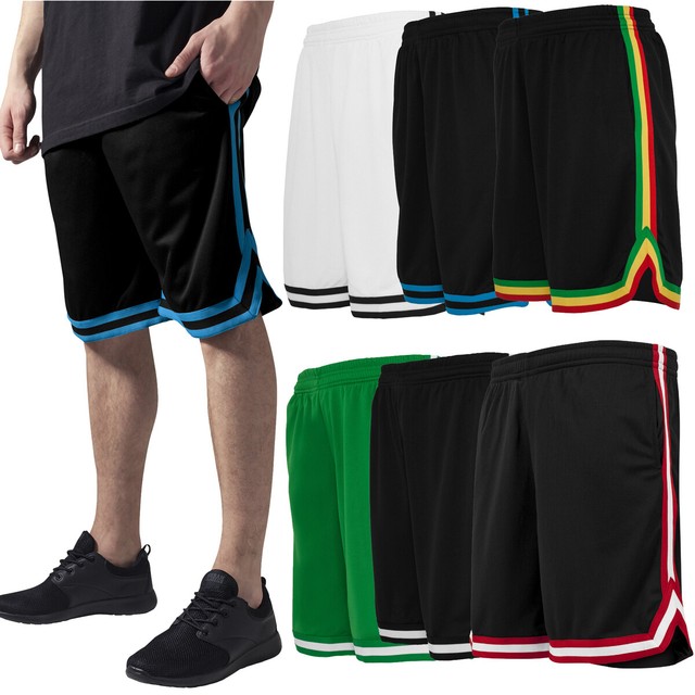 Urban Classics Stripes Mesh Shorts- Pantaloncini Uomo Multicolore  (blkblkwht | Acquisti Online su eBay