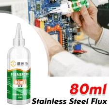 80ml Liquid Solder Flux Stainless Steel Flux Soldering Aluminum Nickel-Copper