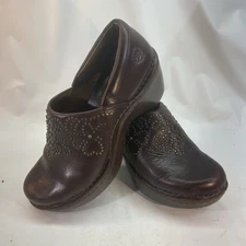 Ariat Women’s Comfort Shoes 21262 Size 6.5 Brown Studded Leather Nursing Clog
