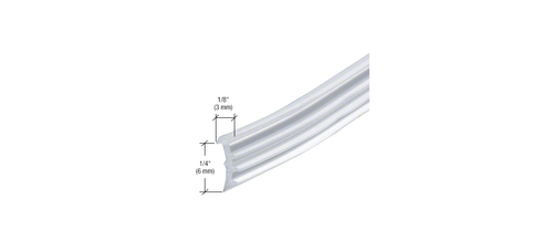 CRL CRL2943 290/295 Series 1/2" Replacement Vinyl Gasket for Fixed Panel Clear - Picture 2 of 3