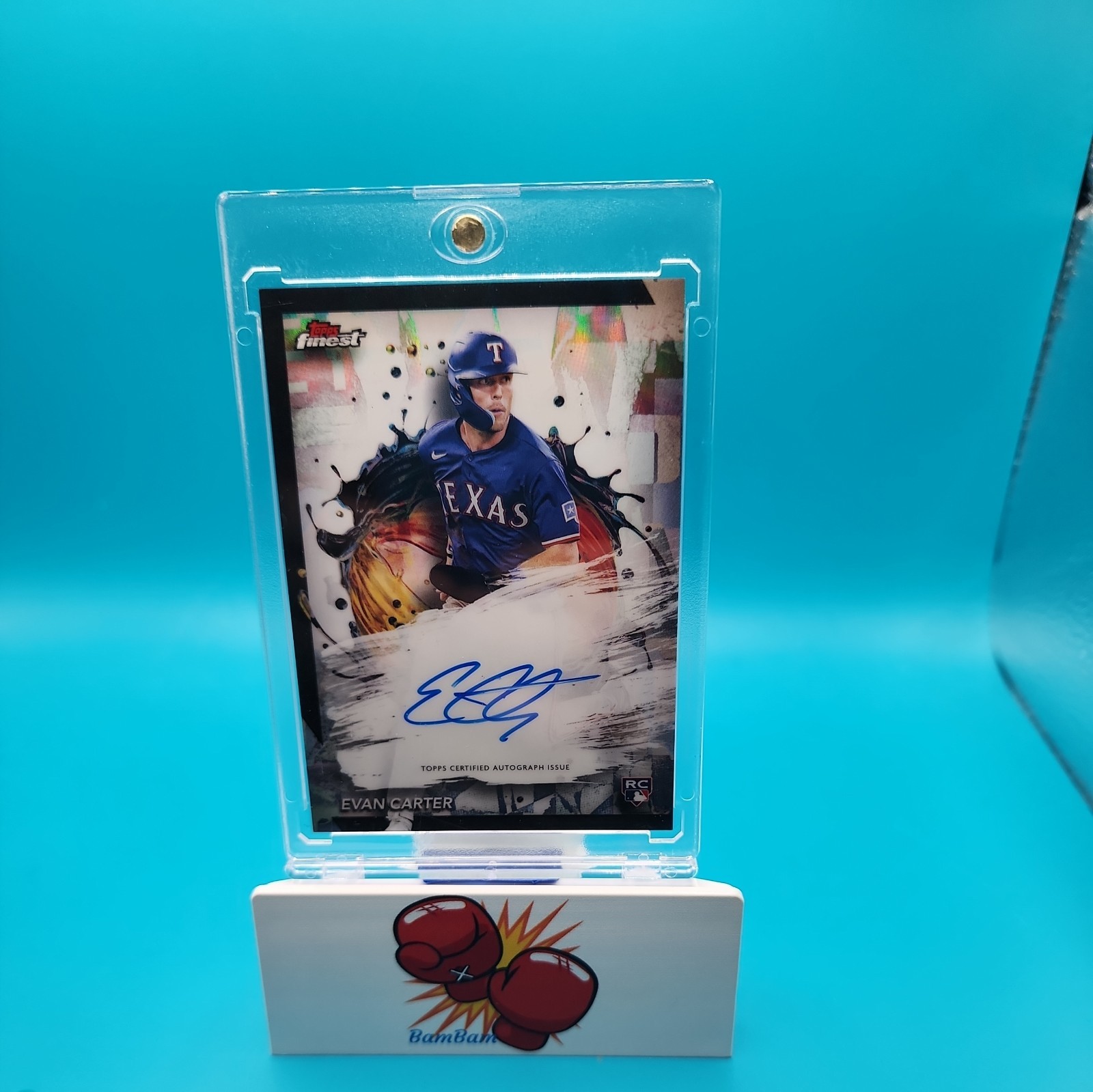 2024 Topps Finest - Finest Autographs #FA-EC Evan Carter Refractor