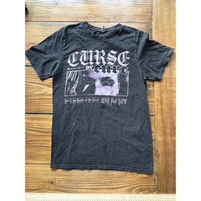 Icon For Hire Curse or Cure Band T-Shirt Black Purple Graphic Tee Small