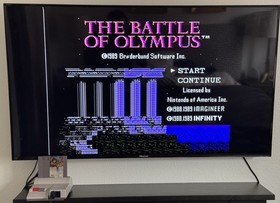 Battle of Olympus Nintendo NES Authentic Game Cartridge, Sleeve & Manual -Tested