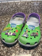 CROCS Toy Story x Classic Clog Kids 'Buzz Lightyear', 209856, Size J3, Pre-Owned