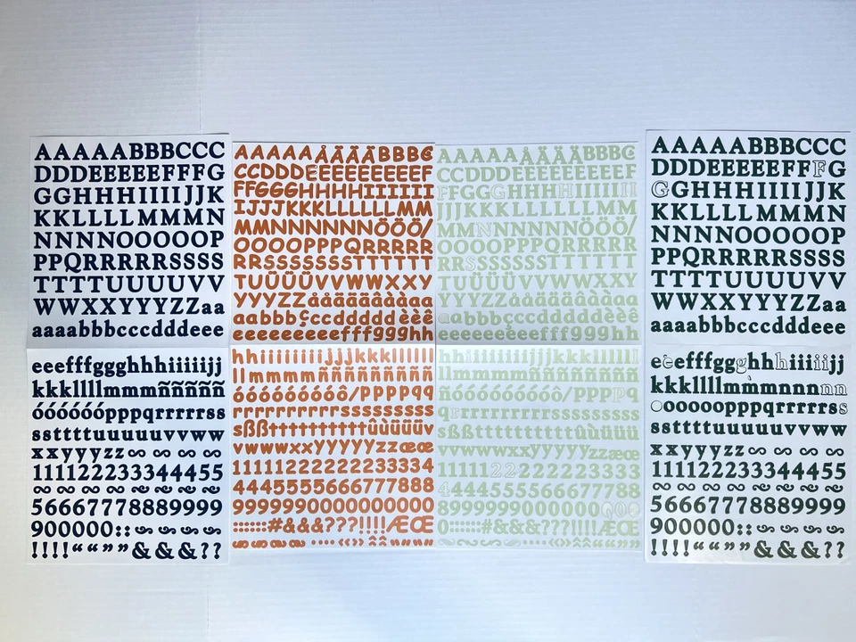Creative Memories Alphabet/Numbers Stickers Lot - Various Fonts & Colors - Image 4 of 4