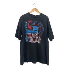 Vintage 1995 Six Flags Just Ride It Shirt Theme Park 90s Roller Coaster 2XL