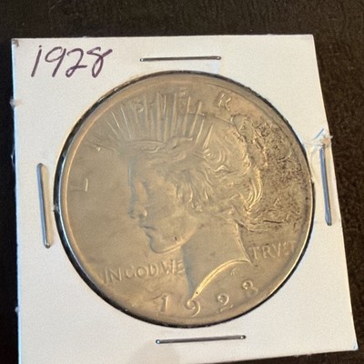 1923 Peace Dollar $1 Silver Coin Circulated Business Strike Uncertified