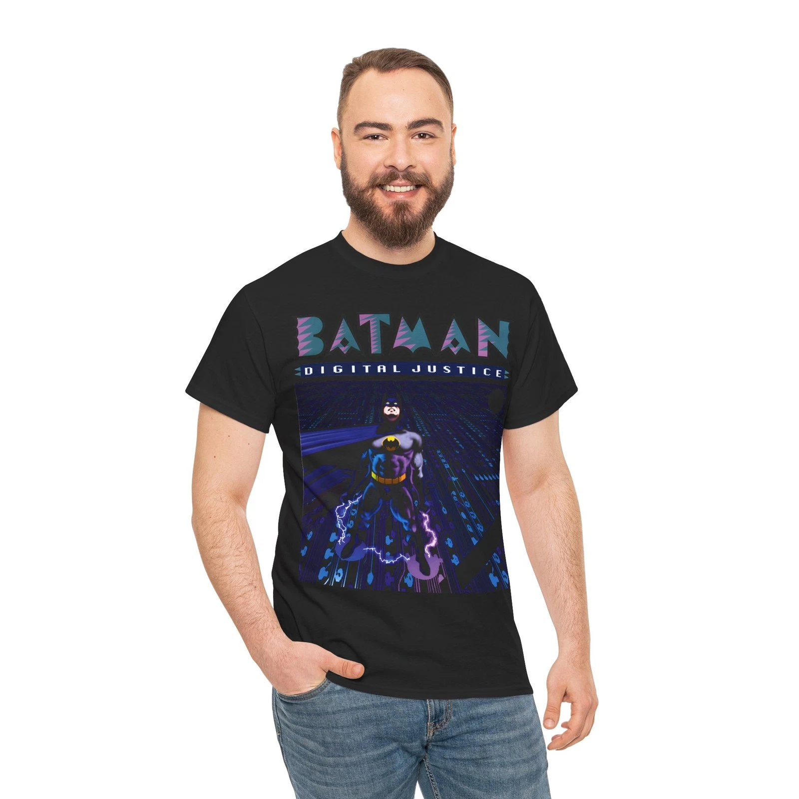 Batman Digital Justice T-Shirt - Pepe Moreno Computer Art - DC Comics