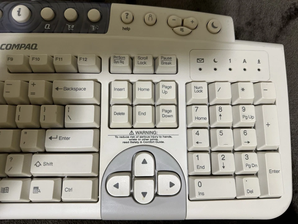 Vintage Compaq Wired USB Keyboard Model SDM4540UL - TESTED & WORKS - Image 3 of 4