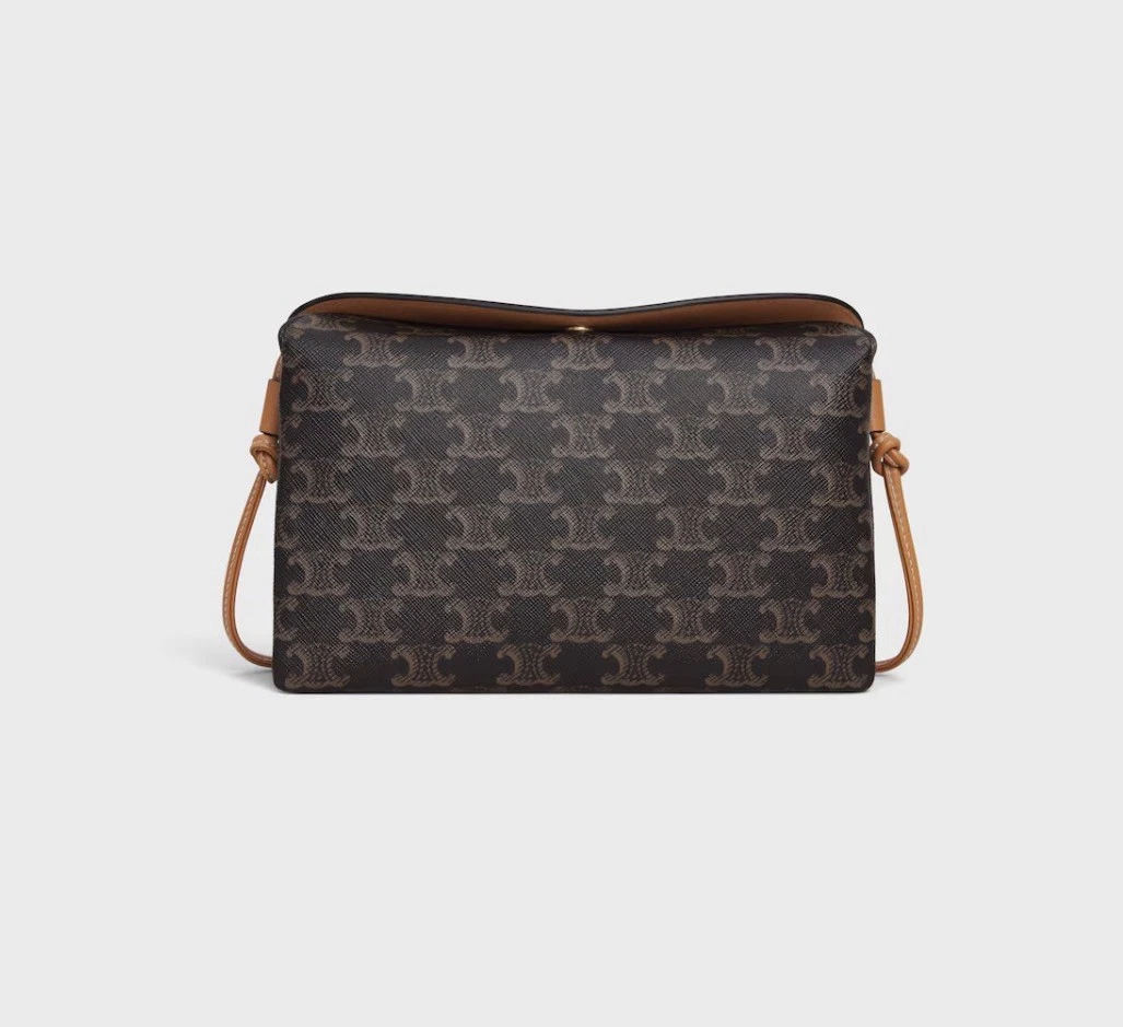 CELINE Trio Zip Leather Exterior Bags & Handbags for Women for