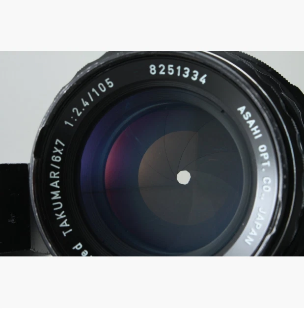 [Exc+6 w/Hood] Pentax SMC Takumar 6x7 105mm f2.4 Standard Lens For 67 II JAPAN - Image 3 of 4