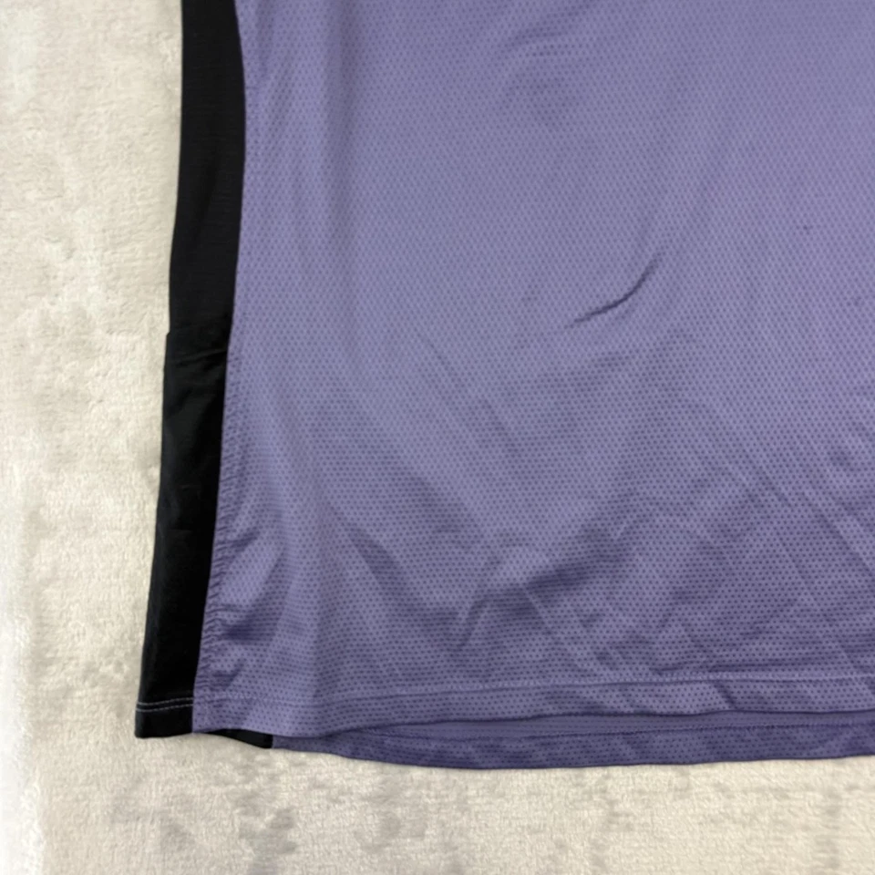 Camisa Kerrits Mujer XL Púrpura Negra Equitación Rendimiento Cuarto Cremallera Foto 4 de 4