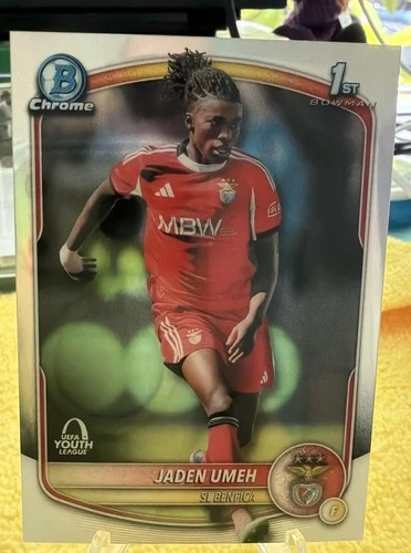 2025 Topps Chrome UEFA CC Jaden Umeh #BU-JU Bowman Youth League 1st Prospect
