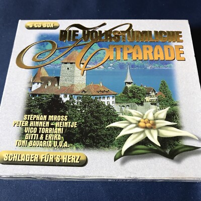Die Volkstümliche Hitparade - Schlager fürs Herz - 3 CDs Zustand Sehr Gut @M08