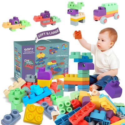 Baby Soft Blocks Building Block Toys, Blocks for Babies 6 Months and Up STEM ...