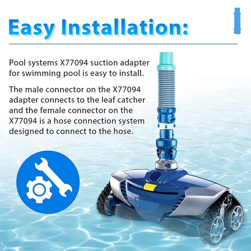 2X(5 Pack Swimming Pool Suction Hose Adapter for Zodiac MX6 MX8