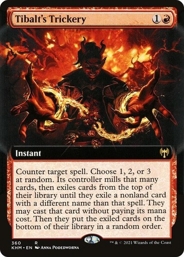 Tibalt's Trickery (Extended Art) #360 (NM) Kaldheim KHM Magic MTG NM Near Mint