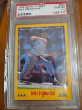 1988 Score Glossy MIKE HENNEMAN RC ROOKIE PSA 10 GEM MINT 