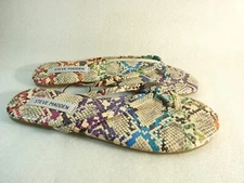 Steve Madden Women Shoes sandals Multicolor Flip Flops Slide Size 8 SKU 11897
