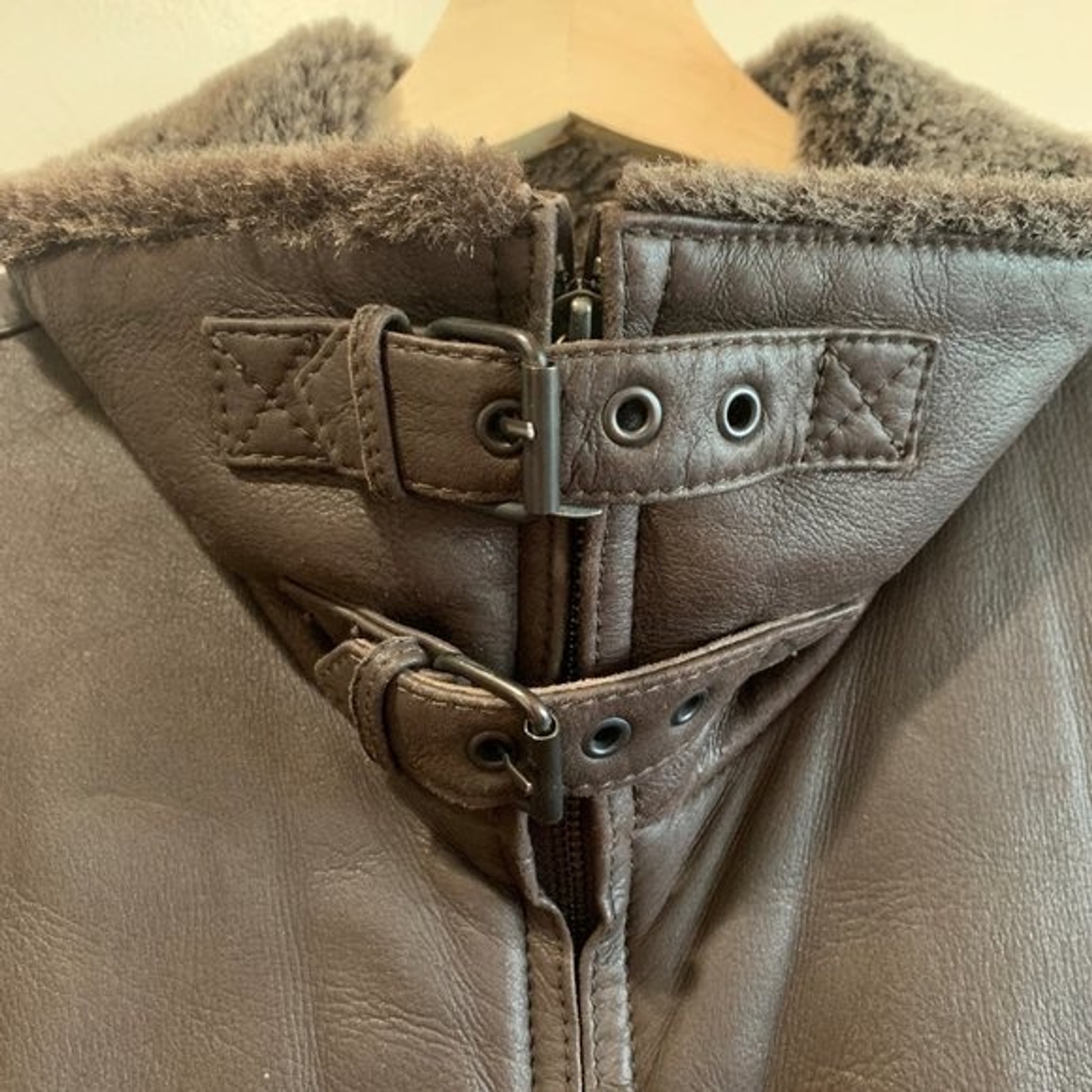 Ted Baker Shearling Leather Jacket - image 3