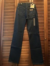 New Wrangler Women's Cowboy Cut 9x36 Tapered Slim Fit Blue Denim Jeans 14MWZ