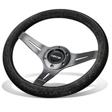 Nrg 310mm Classic Black Metallic Flakes Wood Grain Matte 3-spokes Steering Wheel Nrg 310mm Classic Black Metallic Flakes Wood Grain Matte 3-spokes Steering Wheel