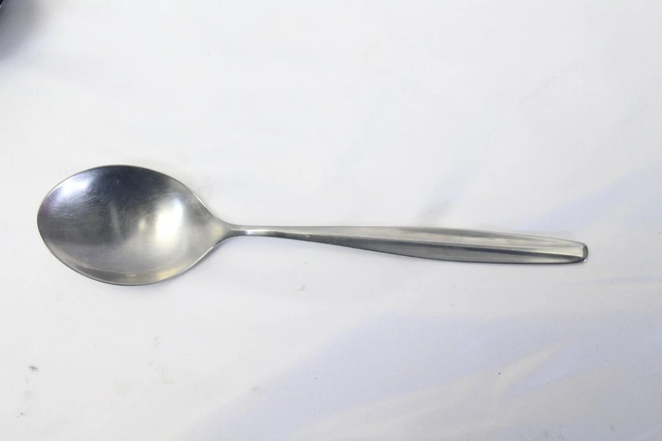 WMF Stuttgart Cromargan Serving Table Spoons 7-3/4" Stainless Lot of 7 - Image 2 of 4