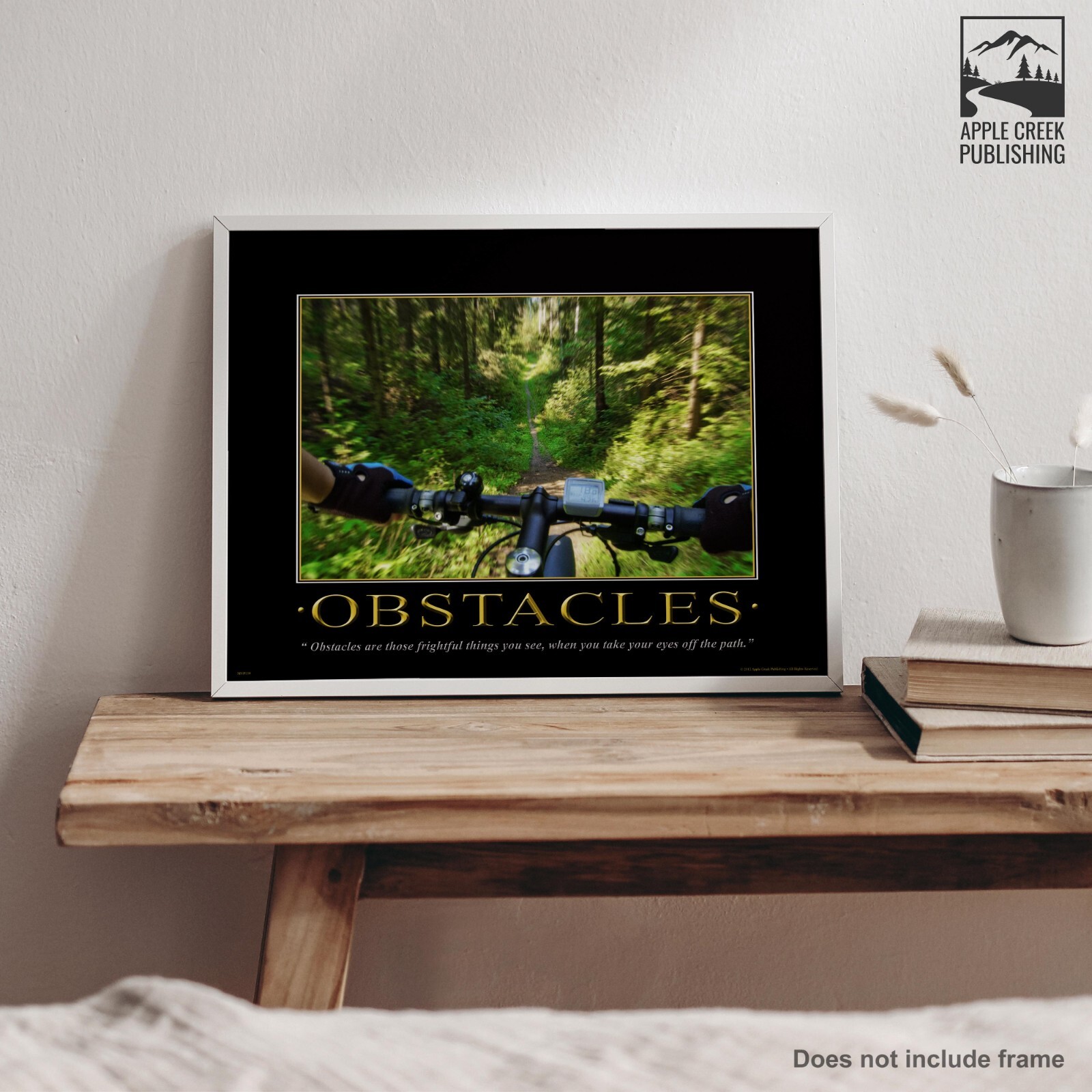 Bicycle Motivational Poster Art Print Mountain Road Bike BMX Office Wall Decor
