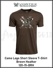 VORTEX OPTICS Mens Camo Logo SS T-Shirt - Brown Heather - 120-15-BRH