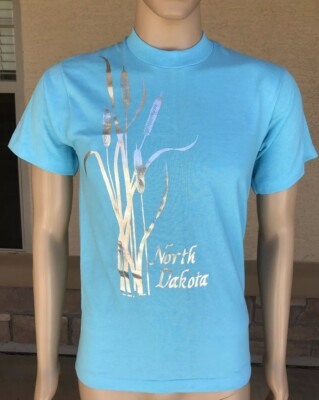 #ad NWOT Vintage 80s North Dakota Single Stitch T Shirt Screen Stars 50 50 USA Made $19.95
