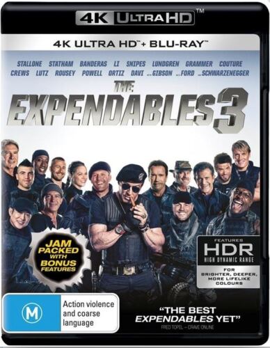 The Expendables 3 4K Ultra HD + Blu-ray | Syl.Stallone, Dol.Lundgren | Region B - Picture 1 of 1
