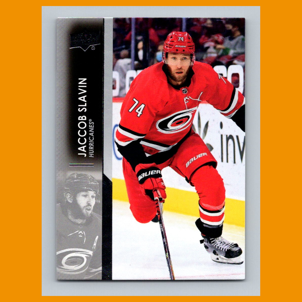Jaccob Slavin #36 2021 Upper Deck Carolina Hurricanes Hockey Card