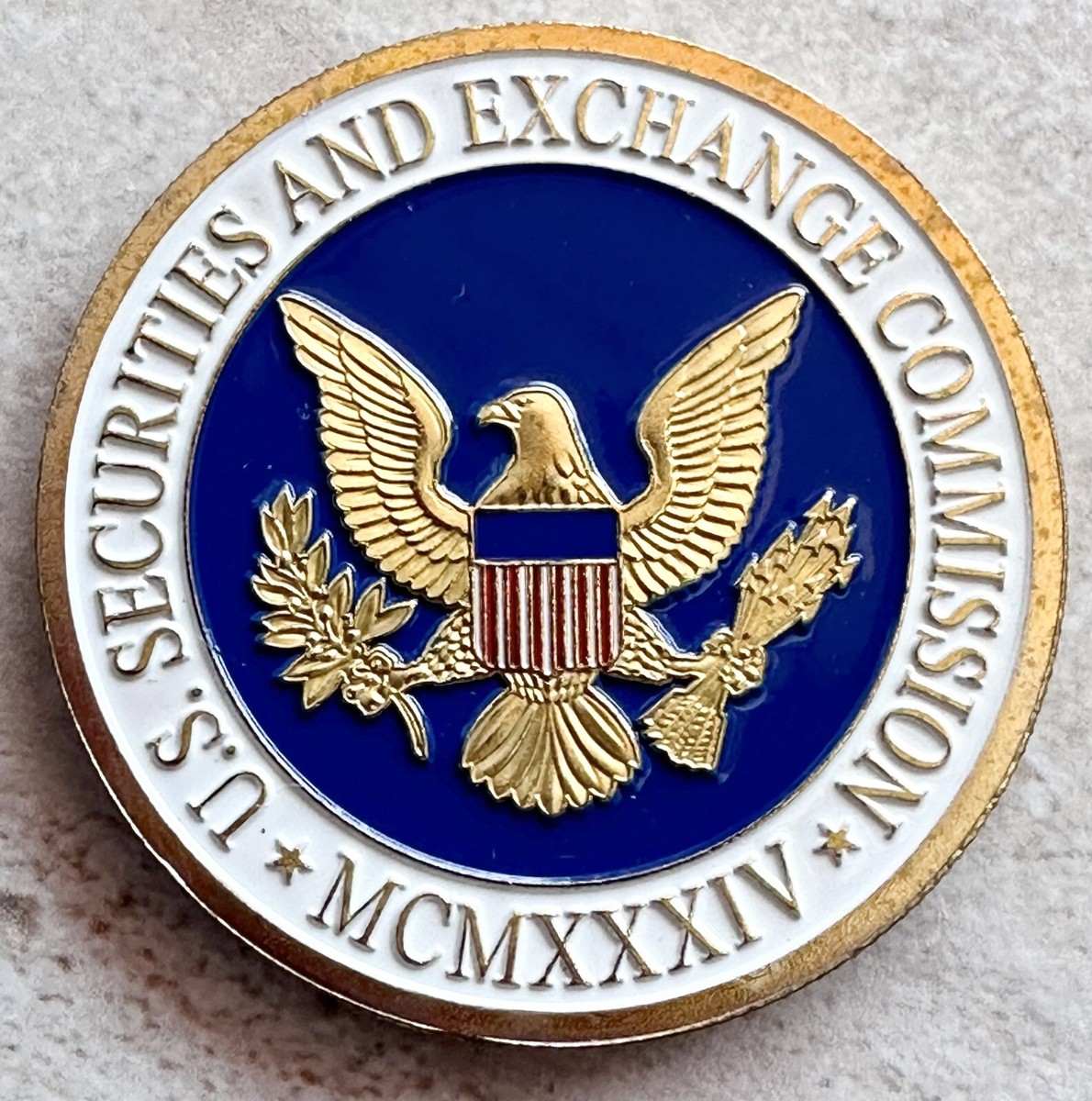 SEC-UNITED STATES SECURITIES AND EXCHANGE COMMISSION-Challenge Coin | eBay