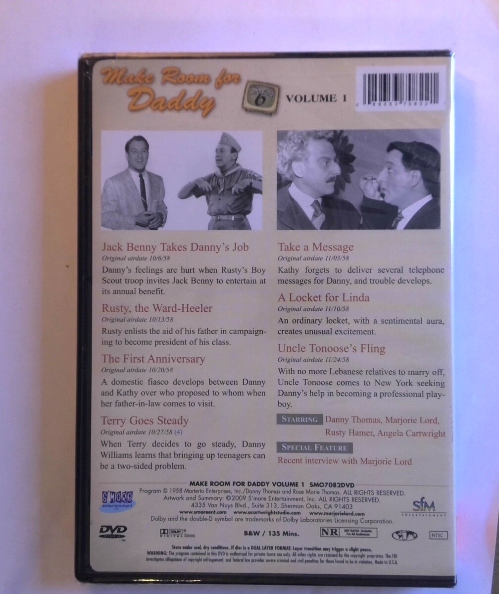 その他 Make Room for Daddy: Season 6 [DVD] Make Room For Daddy: Season 6 - Vol. 1 (DVD, 2009, 5-Disc