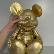 Mickey Mouse Gold Collection Large Plush 90 Years of Magic 27in Metallic Limited