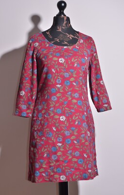 SEASALT Valentine Tunika Kleid Blumenmuster mit Taschen GrößeUK10