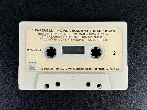 Diana Ross Farewell TAPE Cassette #M 75-708A MOTOWN Plastic Tray - Picture 4 of 10