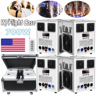 #ad 700W Cold Spark Machine Stage Effect DMX Firework DJ Event Party Wedding amp;Case $361.09