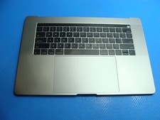 MacBook Pro 15" A1707 2017 MPTR2LL/A Top Case Palmrest w/Battery Gray 661-07954