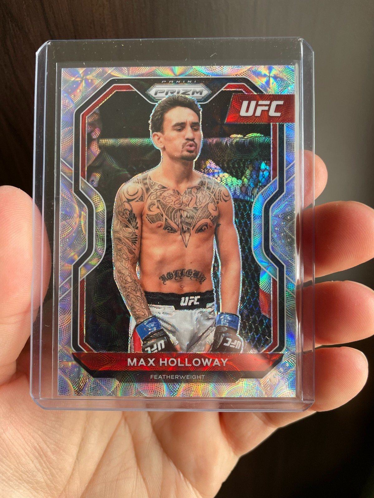 Max Holloway Premium Box Set Prizm /99 - 2021 Panini Prizm UFC Debut #77 Scope