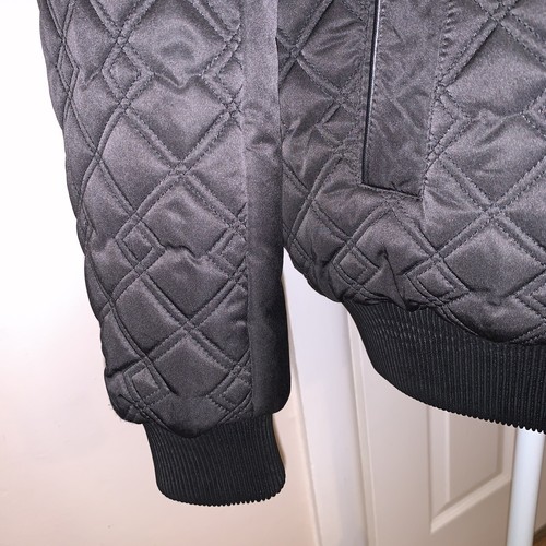 Tahari Mens Quilted Black Jacket,   sz M - Picture 3 of 9