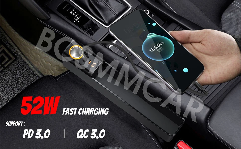 Car Accessories Console Side Key Phone Storage Holder Seat Gap Filler Organizer Foto 4 de 4