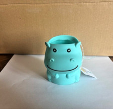 Tooth Tool Toothbrush Toothpaste Holder Caddy Hippo Blue