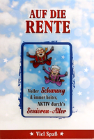 Karte Rente GlüCkwunschkarte Lustig Spruch Ruhestand GrußKarte KüHlschrankmagnet