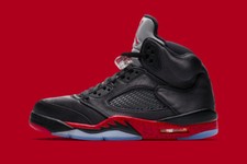 jordan 5 retro black satin men's shoe