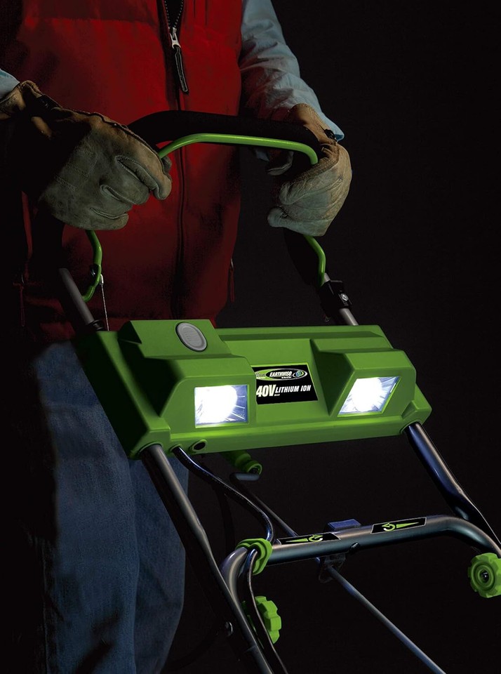 40V Cordless Electric 18Inch Snow Thrower, Brushless Motor, 500lbs